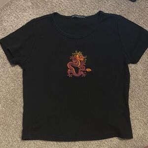 Brandy Melville black dragon Ashlyn top